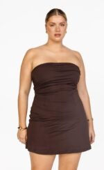 Sarie Mini Dress (Chocolate) - Image 5