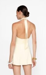 Araminta Mini Dress (Butter) - Image 8