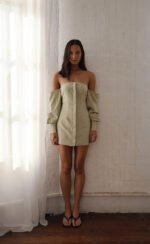Raelynn Mini Dress (Sage) - Image 2