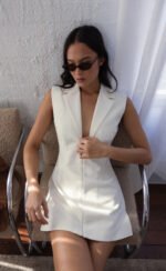 Cortez Mini Dress (Cream)