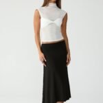Hideaway Midi Skirt (Black)