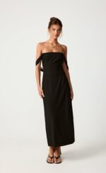 Audrey Maxi Dress (Black) - Image 2