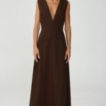 Aya Maxi Dress (Chocolate)