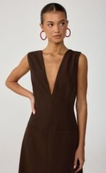 Aya Maxi Dress (Chocolate) - Image 2