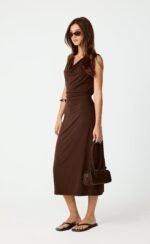 Brooke Midi Dress (Chocolate) - Image 6