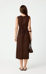 Brooke Midi Dress (Chocolate) - Image 2