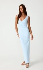 Cory Maxi Dress (Ice Blue) - Image 8