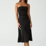 Darya Midi Dress (Black)