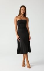 Darya Midi Dress (Black)