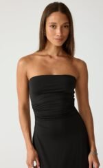 Darya Midi Dress (Black) - Image 3