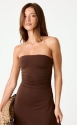 Darya Midi Dress (Chocolate) - Image 7