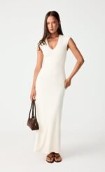 Deka Maxi Dress (Oat) - Image 3