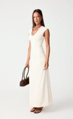 Deka Maxi Dress (Oat) - Image 6