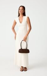 Deka Maxi Dress (Oat) - Image 7