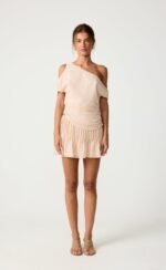 Harriette Mini Skirt (Seashell) - Image 4