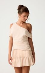 Harriette Mini Skirt (Seashell)