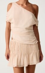 Harriette Mini Skirt (Seashell) - Image 3