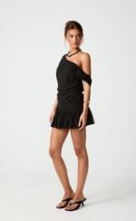 Harriette Mini Skirt (Black) - Image 7