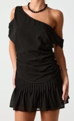 Harriette Mini Skirt (Black) - Image 3
