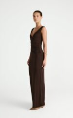 Cory Maxi Dress (Chocolate) - Image 6
