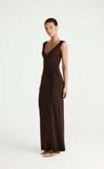 Cory Maxi Dress (Chocolate) - Image 8