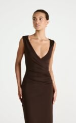 Cory Maxi Dress (Chocolate) - Image 7