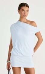 Embry Mini Dress (Sky) - Image 11