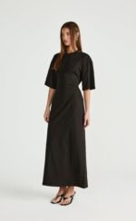 Echoes Maxi Dress (Black) - Image 6
