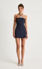 Sarie Mini Dress (Navy) - Image 2