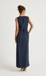 Shoreline Maxi Dress (Navy) - Image 4