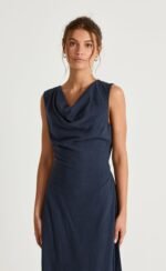 Shoreline Maxi Dress (Navy) - Image 2