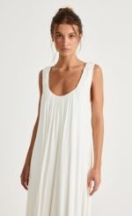 Selena Maxi Dress (Off White) - Image 3