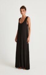 Selena Maxi Dress (Black) - Image 4