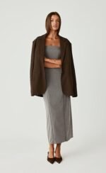 Hudson Midi Dress (Grey)