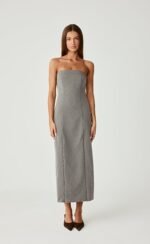 Hudson Midi Dress (Grey) - Image 2