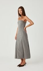 Hudson Midi Dress (Grey) - Image 4