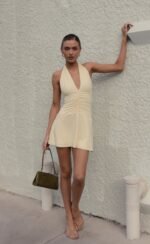 Araminta Mini Dress (Butter)