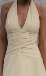 Araminta Mini Dress (Butter) - Image 2