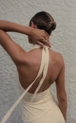 Araminta Mini Dress (Butter) - Image 3