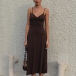 Poppy Midi Dress (Chocolate)