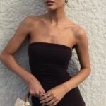 Sarie Mini Dress (Chocolate)
