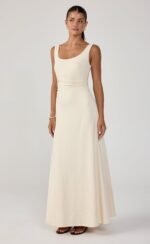 Koa Maxi Dress (Oat) - Image 7
