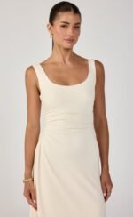 Koa Maxi Dress (Oat) - Image 6