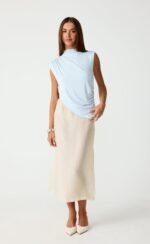 Night Out Midi Skirt (Cream) - Image 3