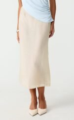 Night Out Midi Skirt (Cream) - Image 2