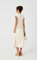 Mila Midi Dress (Cream) - Image 2