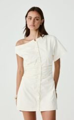 Justin Mini Dress (Cream) - Image 6