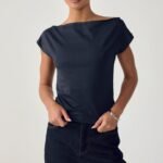 Oslo Top (Navy)
