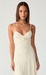 Poppy Midi Dress (Oat) - Image 5