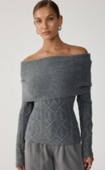 Pavati Long Sleeve Top (Slate Marle) - Image 4